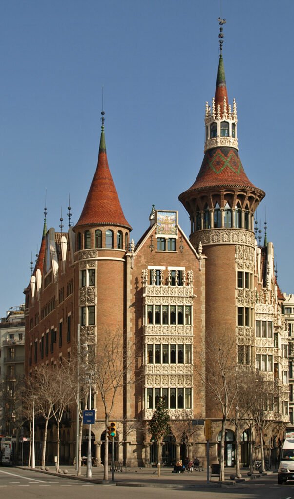 Neogothic towers of Casa de les Punxes
