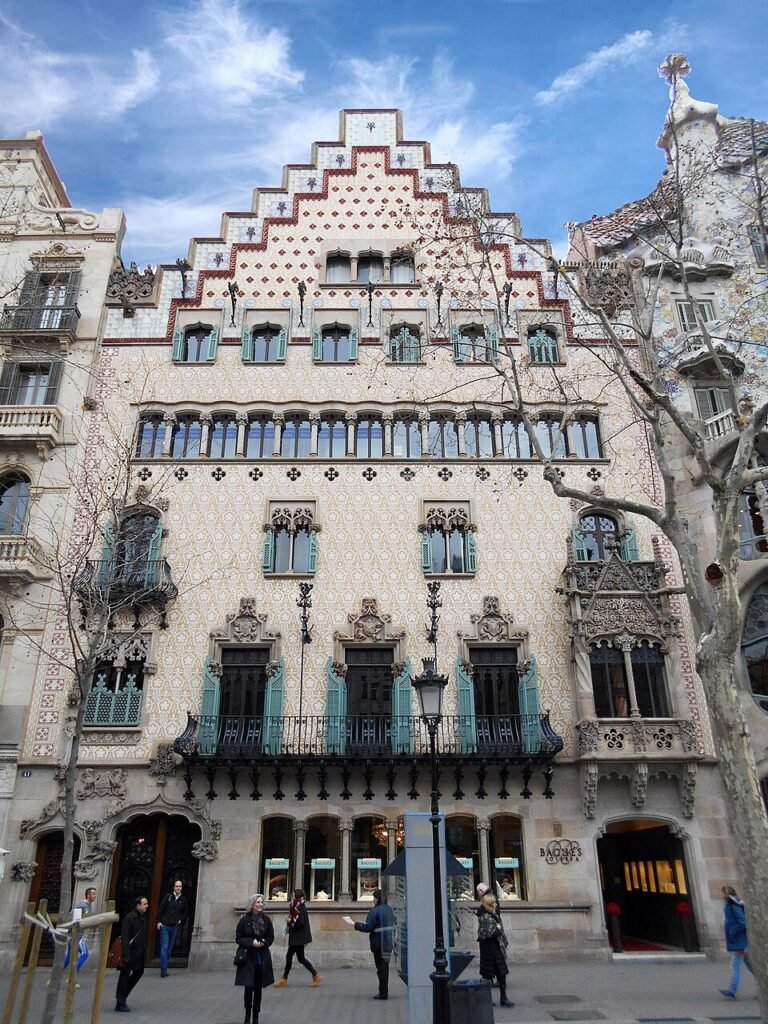 Modernist facade of Casa Amatller