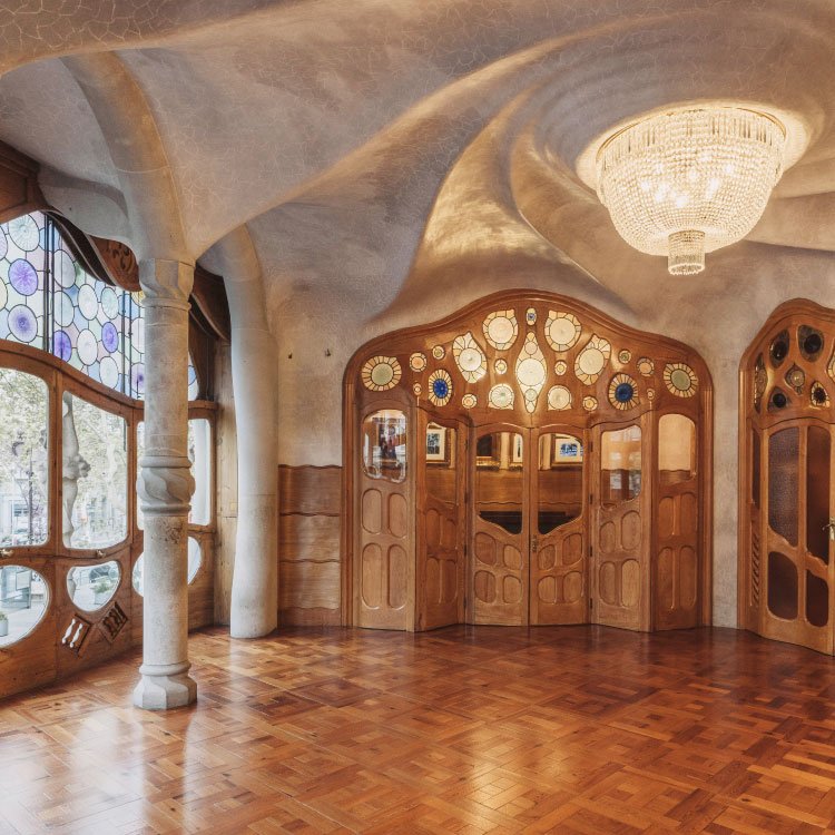 Interior design of Casa Batlló by Antoni Gaudí Barcelona